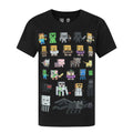 Noir - Front - Minecraft - T-shirt manches courtes - Garçon
