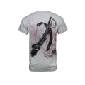 Gris - Back - The Walking Dead - T-shirt à empreintes Daryl Dixon - Homme