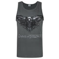 Anthracite - Front - Game of Thrones - Débardeur THREE EYED RAVEN - Homme