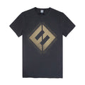 Anthracite - Doré - Front - Amplified - T-shirt CONCRETE AND GOLD - Homme