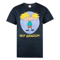 Noir - Front - Nickelodeon - T-shirt HEY ARNOLD - Homme