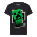 Noir - Front - Minecraft - T-shirt manches courtes - Garçon