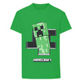 Vert - Front - Minecraft - T-shirt manches courtes - Garçon