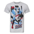 Gris - Bleu - Rouge - Front - Captain America - T-shirt - Homme
