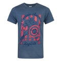 Bleu - Front - Captain America - T-shirt LIVING LEGEND - Homme