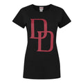 Noir - rouge - Front - Daredevil - T-shirt - Femme