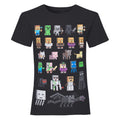 Noir - Front - Minecraft - T-shirt - Fille