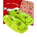 Vert - Back - The Grinch - Chaussons EMBROIDERED - Enfant