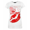 Blanc - rouge - Front - Worn - T-shirt TASTE OF THE 80S - Femme