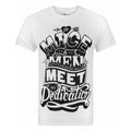 Blanc - noir - Front - Of Mice And Men - T-shirt DEDICATION - Homme