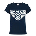 Bleu - Side - Captain America Civil War - T-shirt TEAM CAP - Fille