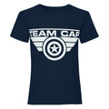Bleu - Front - Captain America Civil War - T-shirt TEAM CAP - Fille