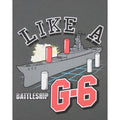 Charbon - Side - Goodie Two Sleeves - T-shirt BATTLESHIP LIKE A G6 - Femme