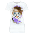 Blanc - Front - Goodie Two Sleeves - T-shirt BABY MEOW - Femme