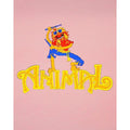 Rose - Side - Worn - T-shirt ANIMAL DRUMMER - Femme