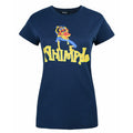Bleu - Front - Worn - T-shirt ANIMAL DRUMMER - Femme