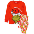 Rouge - Vert - Blanc - Front - The Grinch - Ensemble de pyjama - Enfant
