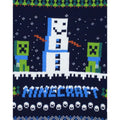Bleu marine - Vert - Blanc - Close up - Minecraft - Pull - Enfant