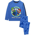 Bleu - Vert - Blanc - Side - Super Mario - Ensemble de pyjama - Garçon