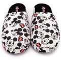 Blanc - Noir - Rose - Side - Mickey Mouse - Chaussons - Femme