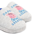 Gris - Bleu - Rose - Side - Peppa Pig - Chaussons DADDY - Homme