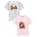 Blanc - Rose - Front - Barbie - Ensemble T-shirts KINDNESS STRONGER TOGETHER UNITY AND LOVE - Fille