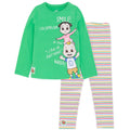 Vert - Blanc - Rose - Front - Cocomelon - Ensemble t-shirt et legging - Enfant