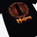 Noir - Orange - Close up - The Lord Of The Rings - T-shirt MORDOR - Homme