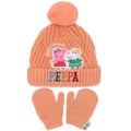 Pêche - Front - Peppa Pig - Ensemble bonnet et gants - Enfant