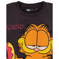 Noir - Orange - Lifestyle - Garfield - T-shirt court - Fille