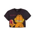 Noir - Orange - Front - Garfield - T-shirt court - Fille