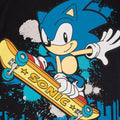 Noir - Bleu - Pack Shot - Sonic The Hedgehog - T-shirt - Enfant