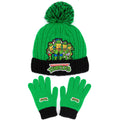 Vert - Noir - Front - Teenage Mutant Ninja Turtles - Ensemble bonnet et gants - Enfant