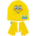Jaune - Front - SpongeBob SquarePants - Ensemble bonnet et gants - Enfant