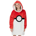 Rouge - Blanc - Noir - Side - Pokemon - Sweat à capuche couverture - Enfant
