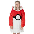 Rouge - Blanc - Noir - Lifestyle - Pokemon - Sweat à capuche couverture - Enfant
