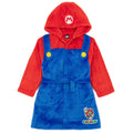 Rouge - Bleu - Front - Super Mario - Robe de chambre - Enfant