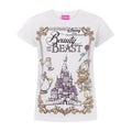 Blanc - Front - Beauty And The Beast - T-shirt - Fille