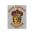 Gris - Rouge - Side - Harry Potter - T-shirt QUIDDITCH TEAM CAPTAIN - Fille