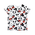 Blanc - Noir - Rouge - Front - Disney - T-shirt - Fille