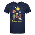 Bleu - Front - Button Moon - T-shirt - Homme