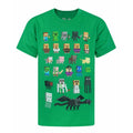 Vert - Front - Minecraft - T-shirt - Enfant