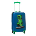 Bleu marine - Vert - Side - Minecraft - Bagage à main à roulettes