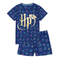 Bleu - Front - Harry Potter - Ensemble de pyjama court - Enfant