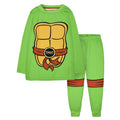 Vert - Front - Teenage Mutant Ninja Turtles - Ensemble de pyjama long - Garçon