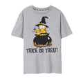 Gris - Front - Garfield - T-shirt TRICK OR TREAT - Homme