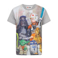 Gris - Front - Lego Star Wars - T-shirt THE FORCE IS STRONG - Garçon