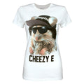 Blanc - Front - Goodie Two Sleeves - T-shirt CHEEZY E - Femme