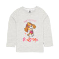 Gris - Front - Paw Patrol - T-shirt PAWSOME - Fille