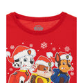 Rouge - Side - Paw Patrol - T-shirt MERRY CHRISTMAS - Garçon